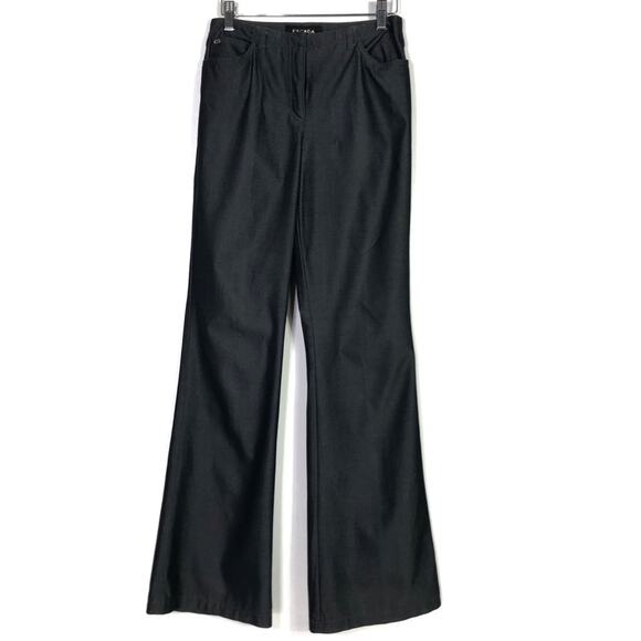 Escada Flare Leg Dark Gray Pants 36 EUC - Picture 1 of 10